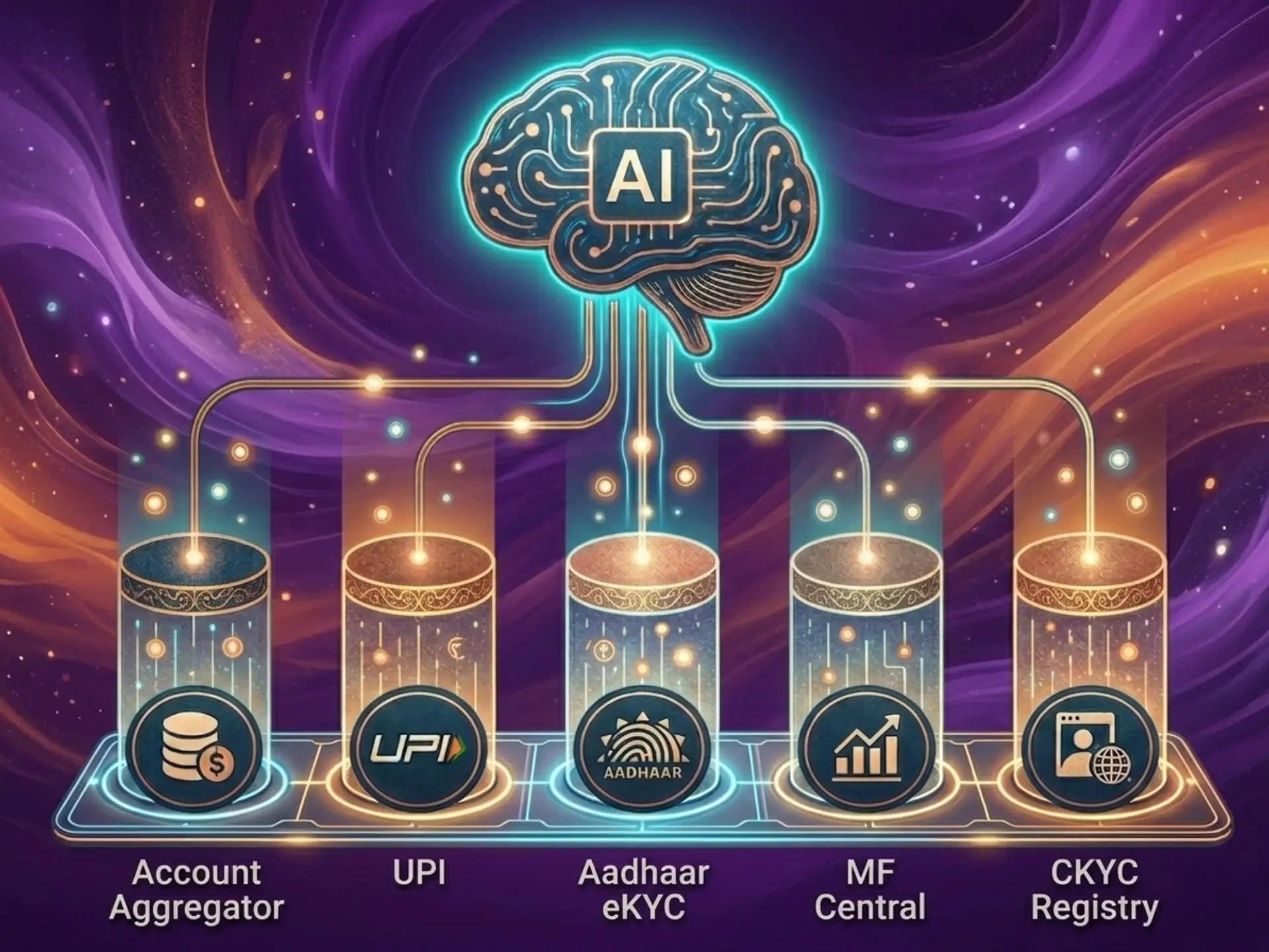 India Stack WealthTech startup — 5 rails powering AI-native wealth management in India